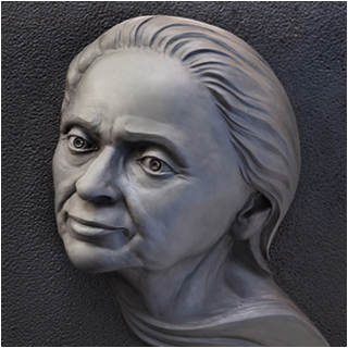 Female Portrait - Bas-Relief Sculpture - Cold Cast Bronze